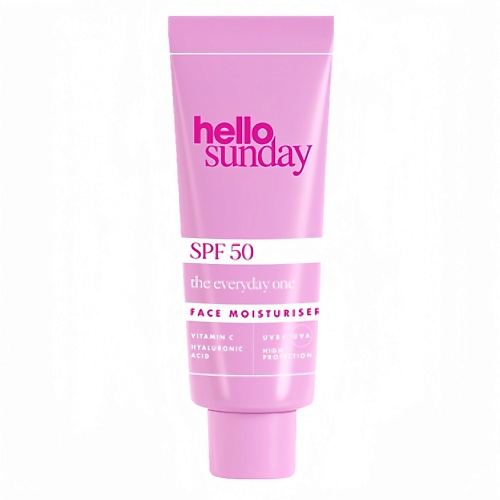 

HELLO SUNDAY Крем для лица увлажняющий cолнцезащитный SPF 50 The Everyday One Face Moisturiser 75, Крем для лица увлажняющий cолнцезащитный SPF 50 The Everyday One Face Moisturiser