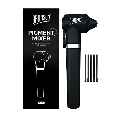 

BRONSUN Миксер для смешивания хны и краски c логотипом, черный, Миксер для смешивания хны и краски c логотипом, черный