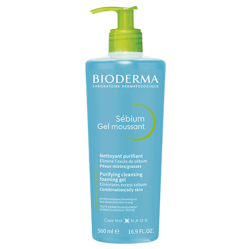 

BIODERMA Гель для умывания жирной и проблемной кожи лица Sebium (помпа) 500, Гель для умывания жирной и проблемной кожи лица Sebium (помпа)