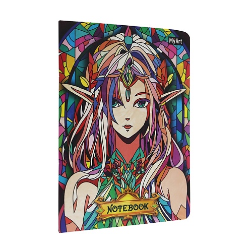 

MYART Блокнот в клетку Витражи "Девушка эльф", формат А5, 40 листов, Блокнот в клетку Витражи "Девушка эльф", формат А5, 40 листов