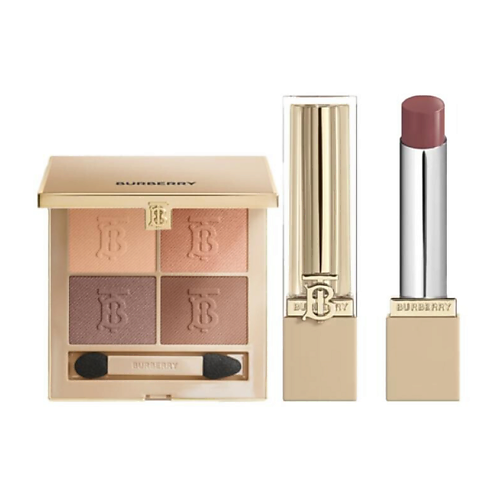 

BURBERRY Палетка теней для век Eye Quad + Увлажняющая помада Brit Shine Lipstick, Палетка теней для век Eye Quad + Увлажняющая помада Brit Shine Lipstick