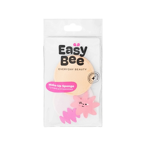 Спонж для нанесения макияжа EASYBEE Спонж для макияжа BEAUTY DAY круглый (латекс)