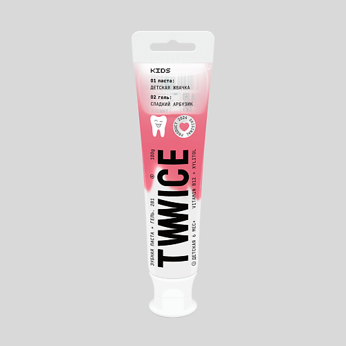

E-RASY TWWICE Зубная паста ДЕТСКАЯ, жвачка -арбузик 100, TWWICE Зубная паста ДЕТСКАЯ, жвачка -арбузик