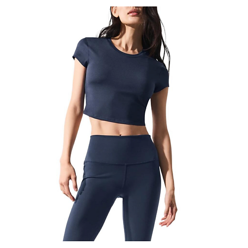 

ALO YOGA Кроп-топ Alosoft Crop Finesse Short Sleeve, Кроп-топ Alosoft Crop Finesse Short Sleeve