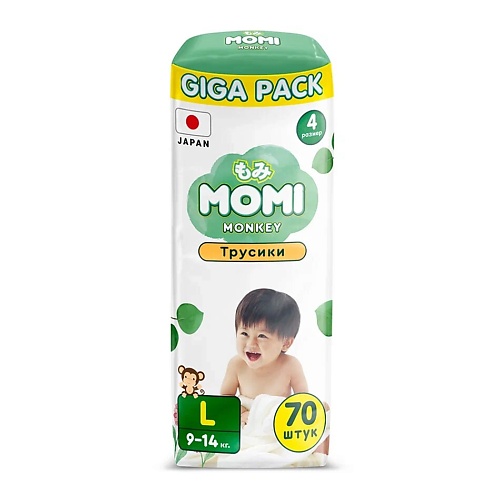 

MOMI Подгузники-трусики "Comfort Care" размер L 9-14 кг giga pack упаковка, Подгузники-трусики "Comfort Care" размер L 9-14 кг giga pack упаковка