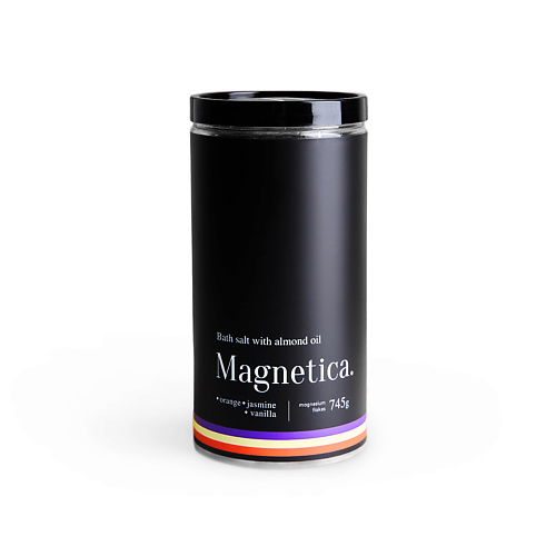 

MAGNETICA. Магниевая соль для ванны с миндальным маслом "Апельсин, Жасмин, Ваниль" 745, Магниевая соль для ванны с миндальным маслом "Апельсин, Жасмин, Ваниль"