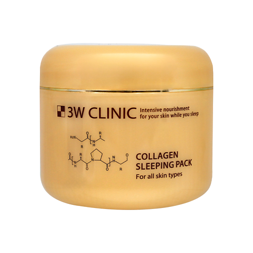 

3W CLINIC Ночная маска для лица с коллагеном, COLLAGEN SLEEPING PACK 100, Ночная маска для лица с коллагеном, COLLAGEN SLEEPING PACK