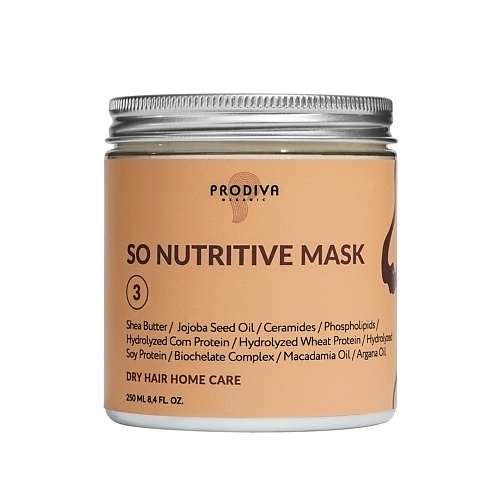 

PRODIVA Маска для питания сухих волос SO NUTRITIVE 250, Маска для питания сухих волос SO NUTRITIVE