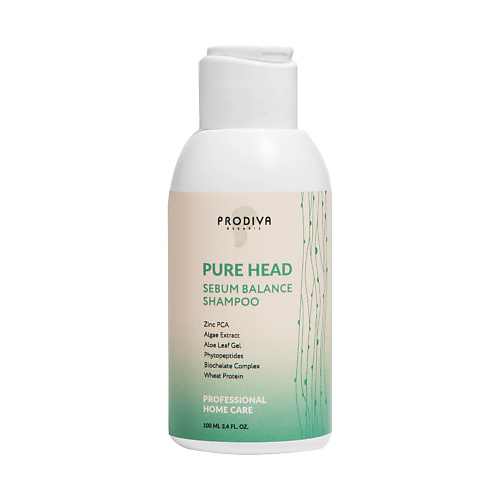 

PRODIVA Шампунь для жирной кожи головы PURE HEAD SEBUM BALANCE 100, Шампунь для жирной кожи головы PURE HEAD SEBUM BALANCE