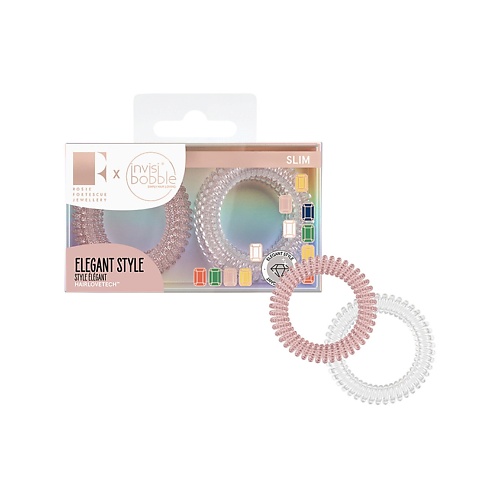 

INVISIBOBBLE Резинка-браслет для волос SLIM Pink Glasses, Резинка-браслет для волос SLIM Pink Glasses