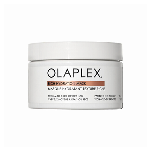 

OLAPLEX Интенсивная увлажняющая маска для волос Rich Hydration Mask 370, Интенсивная увлажняющая маска для волос Rich Hydration Mask