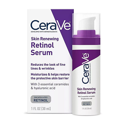 

CERAVE Корректирующая сыворотка для лица Skin Renewing Retinol Serum 30, Корректирующая сыворотка для лица Skin Renewing Retinol Serum
