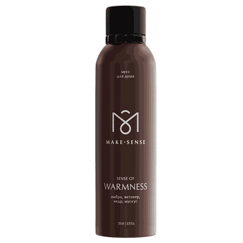 

MAKE SENSE Парфюмированный мусс для душа амбра,ветивер,кедр и мускус, Парфюмированный мусс для душа амбра,ветивер,кедр и мускус