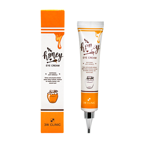 

3W CLINIC Крем для кожи вокруг глаз с мёдом, HONEY EYE CREAM 40, Крем для кожи вокруг глаз с мёдом, HONEY EYE CREAM