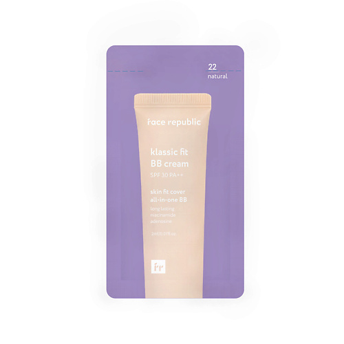 

FACE REPUBLIC BB-крем для лица SPF30 PA++ 22 Klassic fit BB cream 2, BB-крем для лица SPF30 PA++ 22 Klassic fit BB cream
