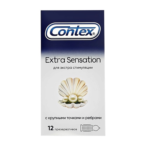 Презервативы Extra Sensation (с крупными точками и ребрами)