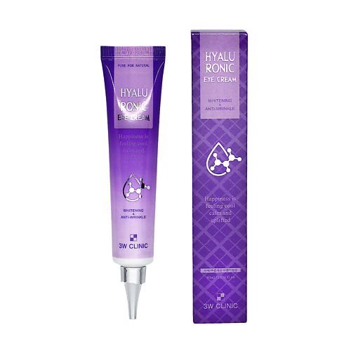 

3W CLINIC Крем для кожи вокруг глаз с гиалуроновой кислотой, HYALURONIC EYE CREAM 40, Крем для кожи вокруг глаз с гиалуроновой кислотой, HYALURONIC EYE CREAM