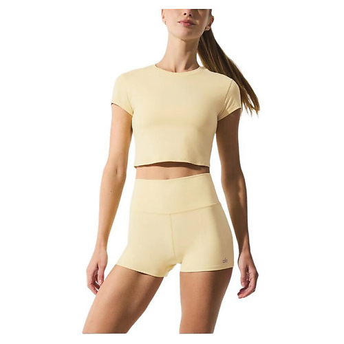 

ALO YOGA Кроп-топ Alosoft Crop Finesse Short Sleeve, Кроп-топ Alosoft Crop Finesse Short Sleeve