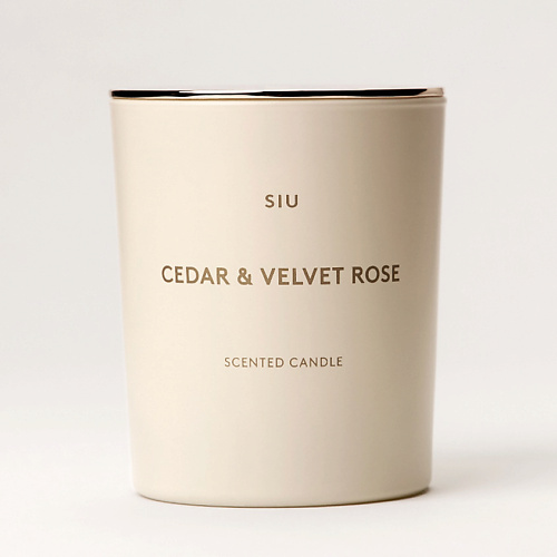 Свеча ароматическая SIU Ароматическая свеча Cedar & Velvet rose