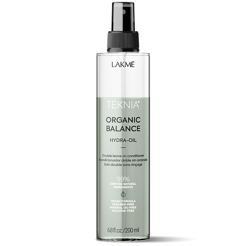

LAKME Кондиционер несмываемый для всех типов волос двухфазный Teknia Organic Balance Hydra-Oil, Кондиционер несмываемый для всех типов волос двухфазный Teknia Organic Balance Hydra-Oil