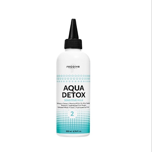 

PRODIVA Успокаивающее детокс молочко для волос Aqua Detox 200, Успокаивающее детокс молочко для волос Aqua Detox