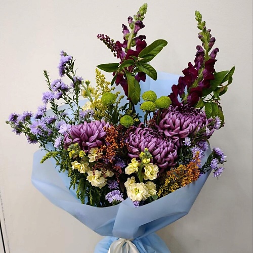 

ILE DE FLEURS Букет с хризантемой и астрой осенний, Букет с хризантемой и астрой осенний