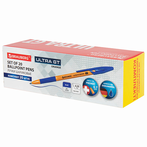 

BRAUBERG Ручка шариковая с грипом "ULTRA GT ORANGE", Ручка шариковая с грипом "ULTRA GT ORANGE"