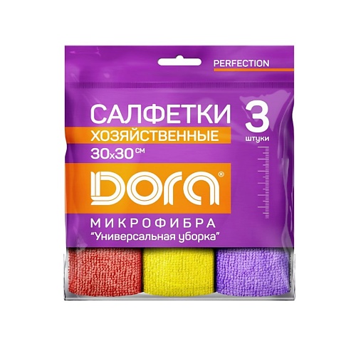 

DORA Набор салфеток из микрофибры Универсальный, Набор салфеток из микрофибры Универсальный