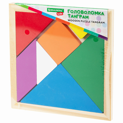 

BRAUBERG Головоломка развивающая деревянная "Танграм", Головоломка развивающая деревянная "Танграм"