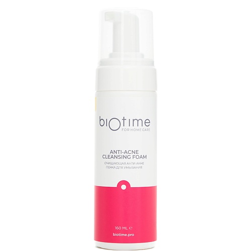 Пенка для умывания BIOTIME FOR HOME CARE Очищающая пенка для умывания лица от прыщей, акне и черных точек