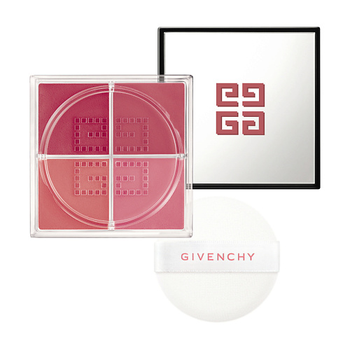 Румяна GIVENCHY Рассыпчатые четырехцветные румяна для лица Prisme Libre