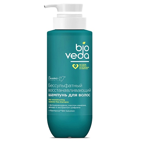 

БЕЛИТА-М Шампунь бессульфатный восстанавливающий для волос BIOVEDA 400, Шампунь бессульфатный восстанавливающий для волос BIOVEDA
