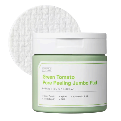 

SUNGBOON EDITOR Отшелушивающие пады Green Tomato Pore Peeling Jumbo Pad, Отшелушивающие пады Green Tomato Pore Peeling Jumbo Pad