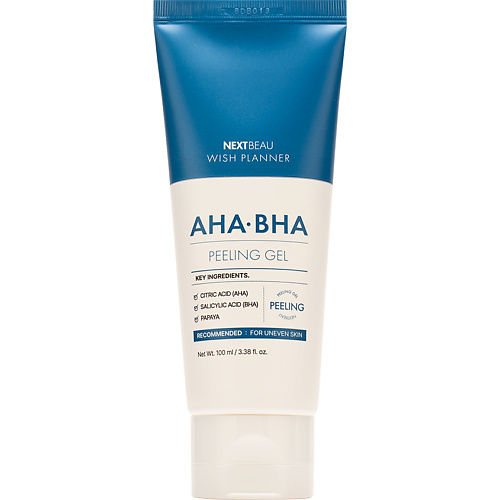 

NEXTBEAU Отшелушивающий пилинг-гель с AHA/BHA кислотами для проблемной кожи Wish Planner 100, Отшелушивающий пилинг-гель с AHA/BHA кислотами для проблемной кожи Wish Planner