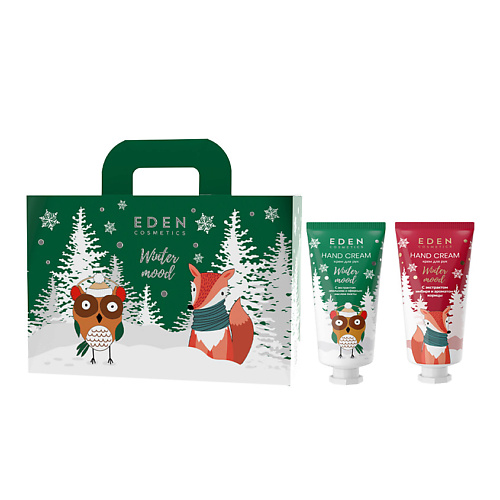 

EDEN Подарочный набор новогодний Крем для рук RED с эфирными маслами + Крем для рук GREE, Подарочный набор новогодний Крем для рук RED с эфирными маслами + Крем для рук GREE