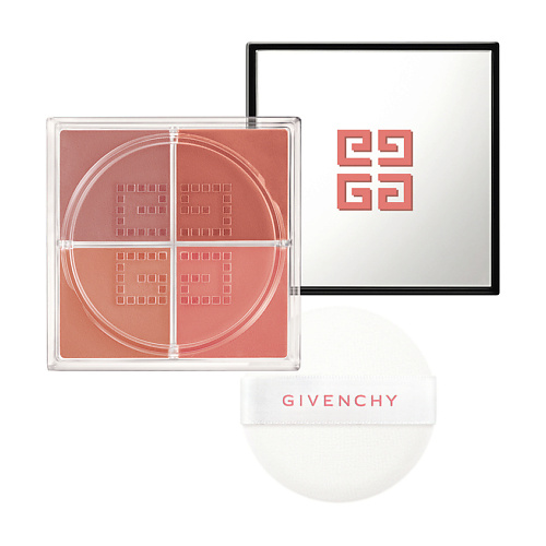 Румяна GIVENCHY Рассыпчатые четырехцветные румяна для лица Prisme Libre