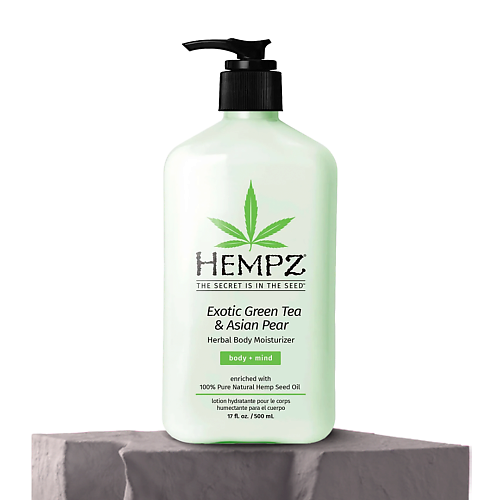 

HEMPZ Молочко для тела Зеленый Чай и Груша с успокаивающим действием 500, Молочко для тела Зеленый Чай и Груша с успокаивающим действием