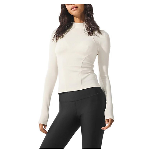 

ALO YOGA Лонгслив Ribbed Mesmerize Mock Neck Long Sleeve, Лонгслив Ribbed Mesmerize Mock Neck Long Sleeve