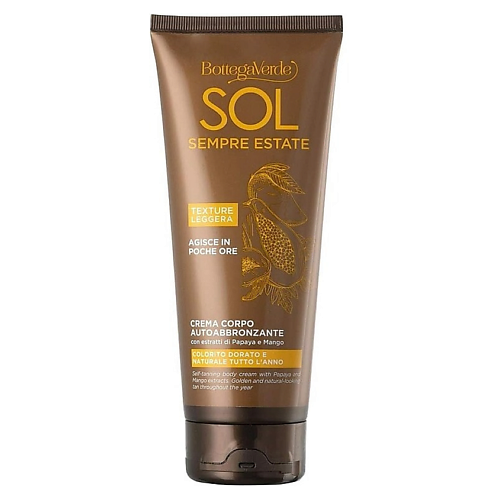 

BOTTEGA VERDE Крем-автозагар для тела Sol Sempre Estate Self-Tanning Body Cream 200, Крем-автозагар для тела Sol Sempre Estate Self-Tanning Body Cream