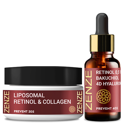 

ZENZE Липосомальный набор для лица: крем + сыворотка ретинол коллаген, Липосомальный набор для лица: крем + сыворотка ретинол коллаген