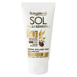 Солнцезащитный крем для чувствительной кожи Sol Sensitive Face Sun Cream SPF50+