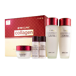 Набор средств для лица с коллагеном, COLLAGEN SKIN CARE 3 ITEMS SET