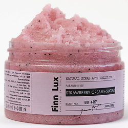 Скраб антицеллюлитный для тела "Strawberry cream+sugar"