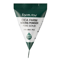 Успокаивающий скраб для лица с центеллой Cica Farm Baking Powder Pore Scrub