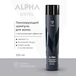 ESTEL Тонизирующий шампунь для волос с охлаждающим эффектом ALPHA