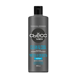 Шампунь для волос мужской, для нормальных и жирных волос Men Clean & Cool