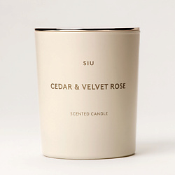 Ароматическая свеча Cedar & Velvet rose