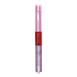 Двойной блеск-плампер для губ Double Lip Gloss Plumper Grape Caramel