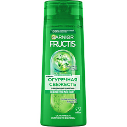 Укрепляющий шампунь, Огуречная Свежесть, для волос, склонных к жирности