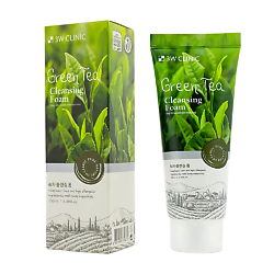 Пенка для умывания с зелёным чаем, Green Tea Cleansing Foam